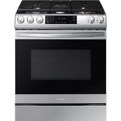 Samsung - 6.0 Cu. Ft. Front Control Slide-In Gas Convection Range With Air Fry & Wi-Fi, Fingerprint Resistant - Stainless Steel 21 Samsung - 6.0 Cu. Ft. Front Control Slide-In Gas Convection Range With Air Fry & Wi-Fi, Fingerprint Resistant - Stainless Steel - Image 19