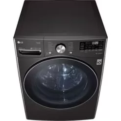 LG 5.0-Cu. Ft. Front Load Washer With Built-In Intelligence, Black Steel -Appliance Shop 652b77a2 6eac 5530 aa25 c69df189efda