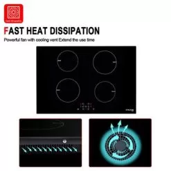 Gasland Chef 30" Built-in Electric Induction Cooktop With 4 Burners, Sensor Touch Control, 240V - Black -Appliance Shop 65765849 18c7 43b3 930f dfaf5c38ba0e