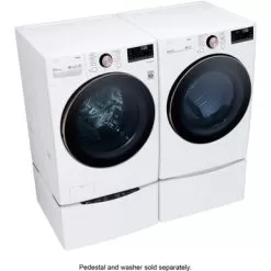 LG - 7.4 Cu. Ft. Stackable Smart Electric Dryer With Steam And Built-In Intelligence - White -Appliance Shop 663fd87e 2912 50fe 9738 0d4fc37fe15a