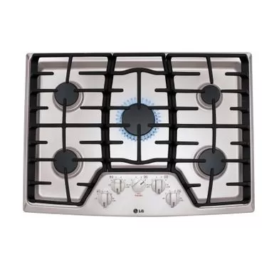 LG 30 Inch 5 Sealed Burner Gas Cooktop - STAINLESS STEEL 3 LG 30 Inch 5 Sealed Burner Gas Cooktop - STAINLESS STEEL