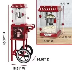 WestBend - 2.5-Ounce Popcorn Cart Popcorn Popper Machine - Red 18 WestBend - 2.5-Ounce Popcorn Cart Popcorn Popper Machine - Red -Appliance Shop 669126d4 3755 54c2 9705 644b1d4b84f1