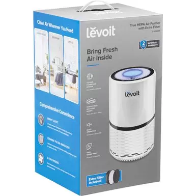 Levoit - Aerone 129 Sq. Ft True HEPA Air Purifier With Replacement Filter - White 6 Levoit - Aerone 129 Sq. Ft True HEPA Air Purifier With Replacement Filter - White - Image 4