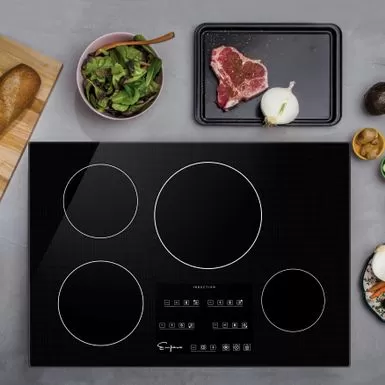 Built-In 30 Inch Electric Induction Cooktop In Black - 30" - 30" 3 Built-In 30 Inch Electric Induction Cooktop In Black - 30" - 30"