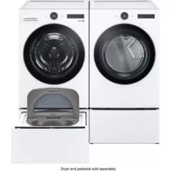 LG - 5.0 Cu. Ft. High-Efficiency Smart Front Load Washer With Steam And TurboWash 360 - White -Appliance Shop 68cbb3e0 7687 58fd 81bd 86c5f48364e3