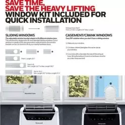 Honeywell - Classic 700 Sq. Ft. Portable Air Conditioner With Dehumidifier - White 15 Honeywell - Classic 700 Sq. Ft. Portable Air Conditioner With Dehumidifier - White -Appliance Shop 68ce409a c4ac 55ce a2b7 c98ce69302f6