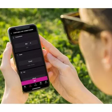 GE - 450 Sq. Ft. 11,000 BTU Smart Portable Air Conditioner With WiFi And Remote - White 11 GE - 450 Sq. Ft. 11,000 BTU Smart Portable Air Conditioner With WiFi And Remote - White - Image 9