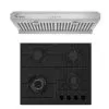 2 Piece Kitchen Appliances Packages Including 24" Gas Cooktop And 30" Under Cabinet Range Hood - Black -Appliance Shop 69a15268 4a87 4c86 9434 7d32ce746527