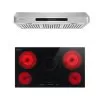 2 Piece Kitchen Appliances Packages Including 36" Radiant Electric Cooktop And 36" Under Cabinet Range Hood - Black -Appliance Shop 6a053529 c048 4e0c bc36 73aca21a4e8c