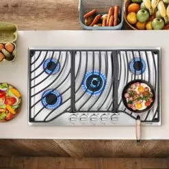 Gasland Chef 36" Built-in Gas Stovetop Stainless Steel 5 Italy Sabaf Burner NG/LPG Convertible Gas Cooktop,CSA Certification - Black -Appliance Shop 6a29b4cc 0df2 48e9 aadc 76190550a40f