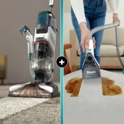 Shark - CarpetXpert With Stainstriker Technology Corded Upright Deep Carpet And Upholstery Cleaner With Built-in Spot Remover - White -Appliance Shop 6a6ff766 f84d 549d bfbb 5eaaaf7d0688