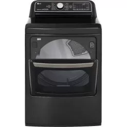 LG - 7.3 Cu. Ft. Smart Gas Dryer With Steam And Sensor Dry - Black Steel -Appliance Shop 6cd8e5da 2be5 5f34 b8a6 71c43ea5ea58