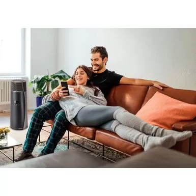 Lasko - 1500-Watt Full-Circle Warmth Ceramic Tower Space Heater With Remote Control - Black 4 Lasko - 1500-Watt Full-Circle Warmth Ceramic Tower Space Heater With Remote Control - Black - Image 2