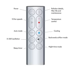 Dyson - Purifier Hot+Cool - HP07 - Smart Tower Air Purifier, Heater And Fan - White/Silver -Appliance Shop 6d50d0e8 09a2 41c0 8d32 4e098db93988