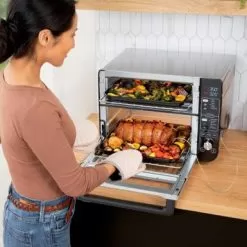 Ninja - 12-in-1 Smart Double Oven, FlexDoor, Smart Thermometer, Smart Finish, Rapid Top Oven, Convection & Air Fry Bottom Oven - Stainless Steel/Black 18 Ninja - 12-in-1 Smart Double Oven, FlexDoor, Smart Thermometer, Smart Finish, Rapid Top Oven, Convection & Air Fry Bottom Oven - Stainless Steel/Black -Appliance Shop 6d518f58 34fe 524b 8a71 9ff875e8babe