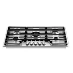 36" Built-in 5 Burners Stainless Steel Gas Cooktop - LPG Convertible - 18,000-BTUs Power Burner - 36 Inch - 36 Inch -Appliance Shop 6eac15e1 568b 4a0f 87c4 9ec73891b8e9