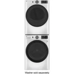 GE - 7.8 Cu. Ft. 10-Cycle Electric Dryer - White On White -Appliance Shop 6efaea2e c623 5d36 9b94 bba534186a35