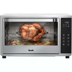 Bella Pro Series - 6-Slice Air Fryer Toaster Oven With Rotisserie - Stainless Steel