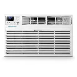 Emerson Quiet Kool - 700 Sq. Ft. 14,000 BTU Smart 230V Through-the-Wall Air Conditioner With 10,600 BTU Heater - White