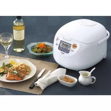 Zojirushi NS-WAC18WD Fuzzy Logic 10-Cup Rice Cooker And Warmer - Cool White - Zojirushi Fuzzy Logic 10-Cup Rice Cooker - White 8 Zojirushi NS-WAC18WD Fuzzy Logic 10-Cup Rice Cooker And Warmer - Cool White - Zojirushi Fuzzy Logic 10-Cup Rice Cooker - White - Image 6