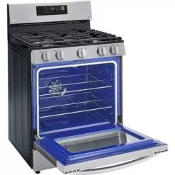LG - 5.8 Cu. Ft. Smart Freestanding Gas True Convection Range With EasyClean And AirFry - Stainless Steel -Appliance Shop 6fb92f58 1d29 51bb 99a8 d697a92b24fa