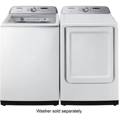 Samsung 7.4-cu. Ft. Electric Dryer With Sensor Dry In White 9 Samsung 7.4-cu. Ft. Electric Dryer With Sensor Dry In White - Image 7