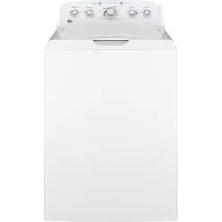GE - 4.5 Cu Ft Top Load Washer With Precise Fill, Deep Fill, Deep Clean And Deep Rinse - White On White