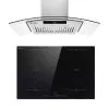 2 Piece Kitchen Appliances Packages Including 30" Induction Cooktop And 36" Island Range Hood - Black -Appliance Shop 71296e5f 2f07 41bb 8f4c a48624fcceba