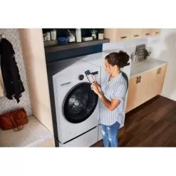 LG - 5.0 Cu. Ft. High-Efficiency Smart Front Load Washer With Steam And TurboWash 360 - White -Appliance Shop 7179ce3d 1e8d 5956 8016 8f1a543fb64c