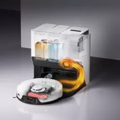 Roborock - S8 Pro Ultra-WHT Wi-Fi Connected Robot Vacuum & Mop With RockDock Ultra Dock - White -Appliance Shop 71a618c8 728b 5066 a85a c435fb386c83
