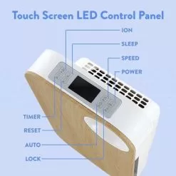 OVAL AIR 3-Stage H13 True HEPA 5-in-1 Air Purifier For Rooms Up To 600 Sq. Ft. Reduces Allergies, Asthma, Pets, Odor, Smoke - Dark Wood -Appliance Shop 729c400d 326d 4f00 b687 83798dc692e8