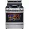 LG - 5.8 Cu. Ft. Smart Freestanding Gas True Convection Range With EasyClean And InstaView - Stainless Steel -Appliance Shop 73873e35 7018 5ad1 b358 5dcf13e9b332