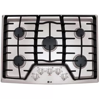 Lg 30" Stainless Steel Gas Cooktop With Superboil 3 Lg 30" Stainless Steel Gas Cooktop With Superboil