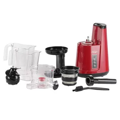 Omega - Cold Press 365 Horizontal Compact Masticating Juicer - Red 4 Omega - Cold Press 365 Horizontal Compact Masticating Juicer - Red - Image 2