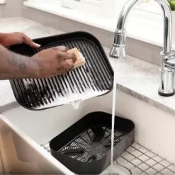 Ninja - Woodfire Outdoor Grill & Smoker, 7-in-1 Master Grill, BBQ Smoker, & Outdoor Air Fryer With Woodfire Technology - Grey -Appliance Shop 746c844a 215d 569d 9004 ce301ce61f6a