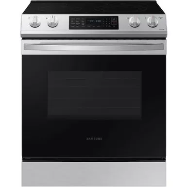 Samsung 6.3 Cu. Ft. Front Control Slide-In Electric Range With Convection & Wi-Fi 3 Samsung 6.3 Cu. Ft. Front Control Slide-In Electric Range With Convection & Wi-Fi