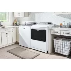 Maytag - 7.4 Cu. Ft. Smart Gas Dryer With Steam And Extra Power Button - White -Appliance Shop 7640d3ea e79f 5261 b96c 8492824f7271