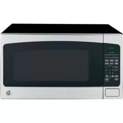 GE - 2.0 Cu. Ft. Full-Size Microwave - Stainless Steel