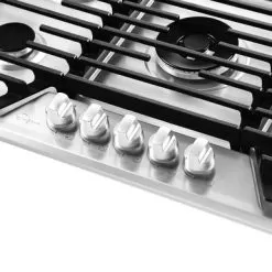 36" Built-in 5 Burners Stainless Steel Gas Cooktop - LPG Convertible - 18,000-BTUs Power Burner - 36 Inch - 36 Inch -Appliance Shop 7742cecd 236a 4326 a465 36f5123243c1