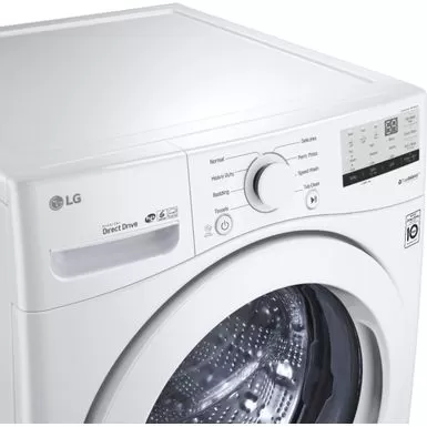 LG - 4.5 Cu. Ft. High Efficiency Stackable Front-Load Washer With 6Motion Technology - White 8 LG - 4.5 Cu. Ft. High Efficiency Stackable Front-Load Washer With 6Motion Technology - White - Image 6