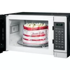 GE - 0.7 Cu. Ft. Compact Microwave - Stainless Steel -Appliance Shop 777e44ef c1ef 5d8a bbad b85d6be16d54