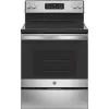 GE - 5.3 Cu. Ft. Freestanding Electric Range With Self-cleaning - Stainless Steel -Appliance Shop 77c2b9f7 c977 52f2 8958 3a073578b9af