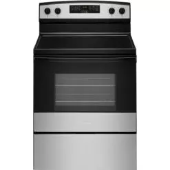 Amana - 4.8 Cu. Ft. Freestanding Electric Range - Stainless Steel