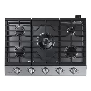 Samsung Ada 30" Stainless Steel Smart Gas Cooktop With Illuminated Knobs 4 Samsung Ada 30" Stainless Steel Smart Gas Cooktop With Illuminated Knobs - Image 2
