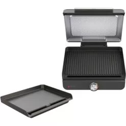 Ninja - Sizzle Smokeless Countertop Indoor Grill & Griddle With Interchangeable Grill And Griddle Plates - Gray/Silver 13 Ninja - Sizzle Smokeless Countertop Indoor Grill & Griddle With Interchangeable Grill And Griddle Plates - Gray/Silver -Appliance Shop 79669e6e b433 52de 8ff4 e8f67774c167