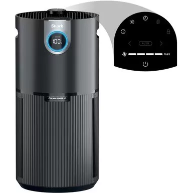 Shark - Clean Sense Air Purifier MAX With Odor Neutralizer Technology, 1200-sq. Ft, HEPA Filter - Black 12 Shark - Clean Sense Air Purifier MAX With Odor Neutralizer Technology, 1200-sq. Ft, HEPA Filter - Black - Image 10