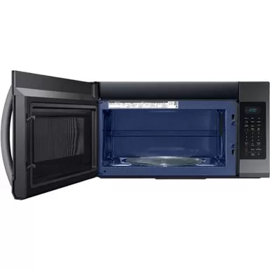 Samsung 1.9 Cu. Ft. Fingerprint Resistant Black Stainless Steel Over-The-Range Microwave With Sensor Cooking 4 Samsung 1.9 Cu. Ft. Fingerprint Resistant Black Stainless Steel Over-The-Range Microwave With Sensor Cooking - Image 2