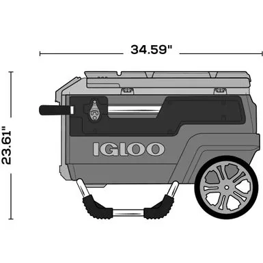 Igloo - Trailmate Journey 70 Quart Cooler - Gray 10 Igloo - Trailmate Journey 70 Quart Cooler - Gray - Image 8