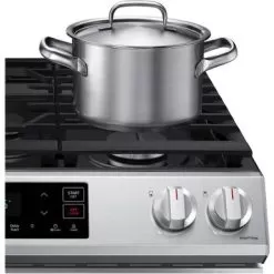 Samsung - 6.0 Cu. Ft. Front Control Slide-in Gas Range With Wi-Fi, Fingerprint Resistant - Stainless Steel -Appliance Shop 7be84ac3 f594 5bc7 a754 29778e3db7f2