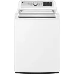 LG - 5.5 Cu. Ft. High Efficiency Smart Top Load Washer With TurboWash3D - White